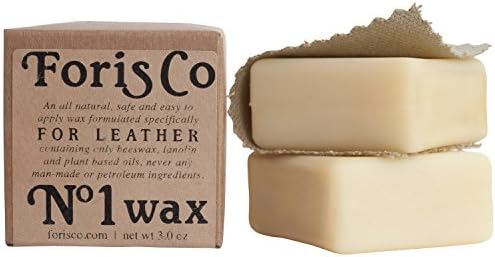 Foris No1 Wax For Leather - 2 pack - 3.0 oz Total - Beeswax, Oil, Lanolin