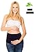 M Like Mama Women's Maternity Fit Bamboo Belly Bands and Waist Extenders for All Stages of Pregnancy, 3 Items, Black, Small