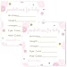 Pink and Gold Predictions for Girls Baby Shower Games (15 Pack)
