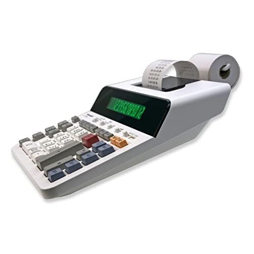 Sharp 12-Digit Printing Calculator with Extra Large 10-Digit Option, 8.0 LPS Thermal Printer, No Ink Required, Full-Sized Keyboard, Easy Paper Load (ELT3301)