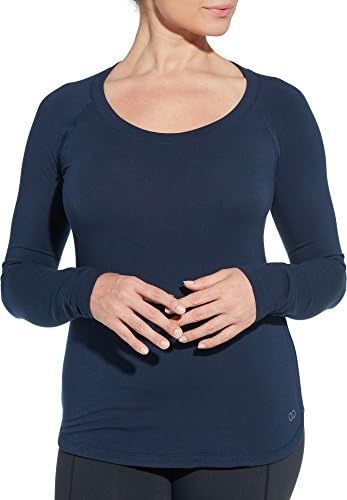 CALIA by Carrie Underwood Womens Flow Everyday Long Sleeve Shirt - Dark Ocean, XS