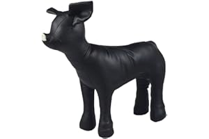 pawstrip Dog Mannequin PU Leather Pet Clothing Display Mannequin Dog Mannequin Display Stand Sewing Dog Standing Model Pet Store Mannequin for Clothes Display Cute Hangers for Dog Clothes Black