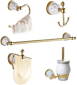 AYSYP Accesorios de baño de Oro Diamante, Acabado en Oro Soporte de