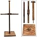 Handmade Armor Breastplate & Helmet Wooden Display Stand