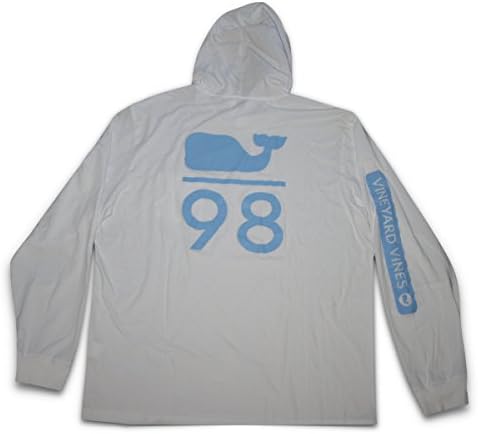 Vineyard Vines Mens Pullover LS Graphic Hoodie Pocket Tee Shirt Hoody (Large)