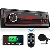 Single Din Stereo Marine Radio: Bluetooth Car Audio