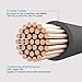 TOPDC 100% Copper Jumper Cables 6 Gauge 16 Feet Heavy Duty Booster Cables with Carry Bag and Safety Gloves (6AWG x 16Ft)