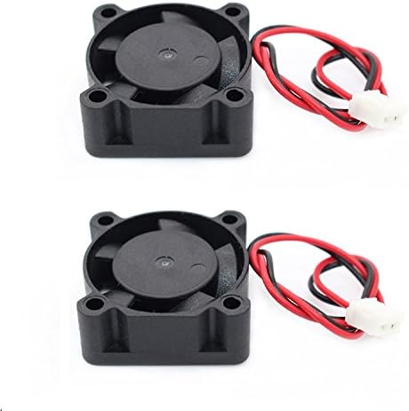 Mercurry 12V 2pin 25mm x25mm x10mm Small Mini brushless Cooling Fan(2pcs)