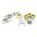 iDoood Wrench Keychain Chrome Tire Valve Stem Caps With Batman