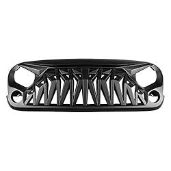 Allinoneparts Matte Black Front Grill, Shark Grille