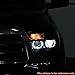 AKKON - For Toyota Tundra Pickup Chrome Clear Exclusive Halo Projector Ultra Bright SMD DRL LED Headlights