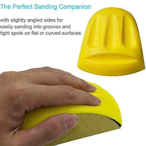 6 inch Mouse Sanding Pad Hook and Loop Sanding Block. Ideal For Woodworking, Furniture Restoration, Home and Automotive Body. Accepts Standard Orbital Sanding Discs Hook and Loop Back pad