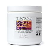 Thorne Research - Cal-Mag Citrate Effervescent Powder - Calcium + Magnesium Supplement w/ Vitamin C for Stress Relief - NSF Certified for Sport - 7.5 oz