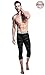 [DRSKIN] Tight 3/4 Compression Pants Base Layer Running Pants Men Women (M, MBB811)