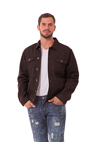 Agile MEN'S Rinsed Wash Denim Jacket RED-L