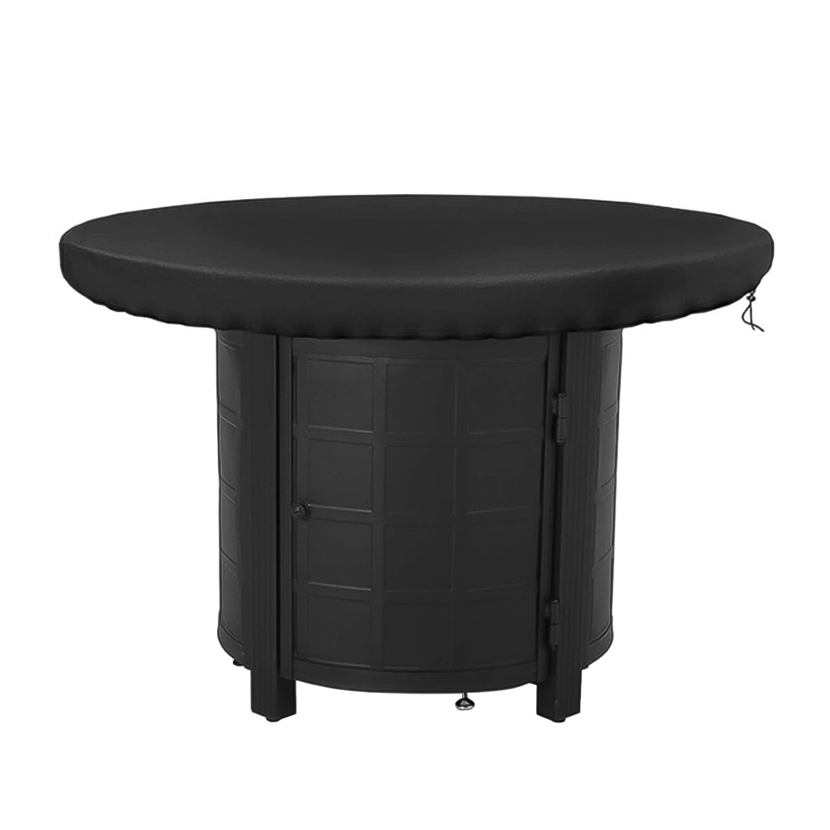 Hsthe Sea Black Fire Plate Cover, Grill Plate Protective Cover, Round Water Resistant Cover, for Grill Plate