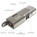 Torch Cigar Lighter Quad Flame Jet Lighter Butane Refillable Windproof with Cigar Punch Cutter Grey (No Butane prefilled)
