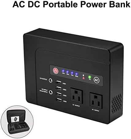 AC Power Bank, Gichee 42000mAh 200W(Max) Portable Lithium Power Supply Emergency Backup with DC USB 2 AC Outlet External Battery Pack for MacBook, Surface, Laptops, Tablets, Phones and Appliances