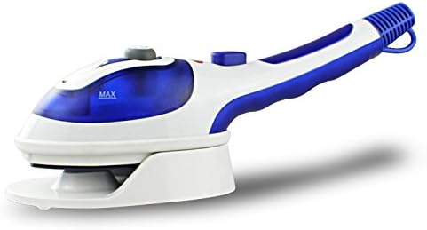 GoodPro Multifunctional Handheld Garment Steamer Electric Steam Iron Ceramic Steam Brush For Clothes Vertical Hanging & Flat Steamer (Blue)