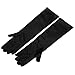 Satin Gloves, Audrey Hepburn Breakfast at Tiffany's, Black, avail in Two Lengths