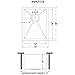 Ruvati RVH7110 Undermount 14 inch Bar Sink 16 Gauge Single Bowl - Stainless Steel