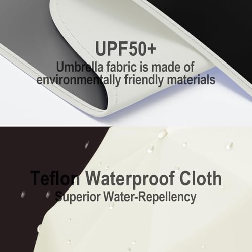 Mini Umbrella Sun Protection - UPF 50+ UV Umbrella Protection Sun, Small Compact Lightweight Design Fits in Pocket or Bag, Wallet Umbrella, Travel Umbrella for Adult Kids