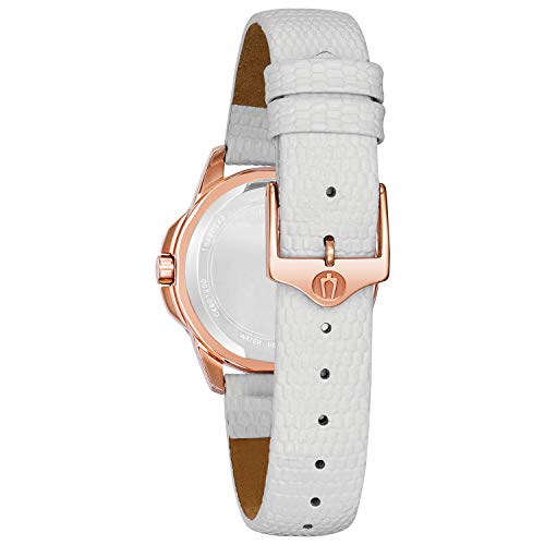 Bulova-Womens-98P119-Stainless-Steel-Diamond-Accented-Quartz-Watch-with-Leather-Band