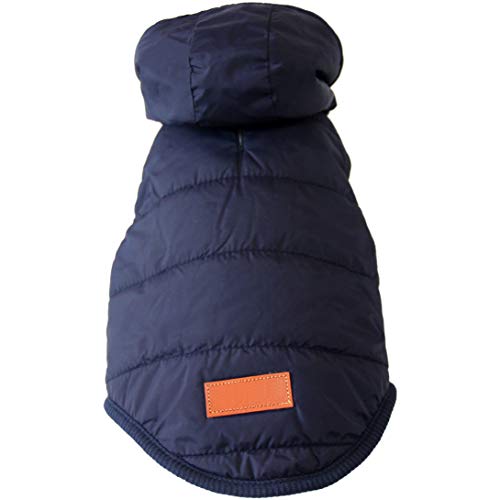 Fleece Lining Extra Warm Dog Hoodie in Winter for Large Dogs Jacket Pet Coats with