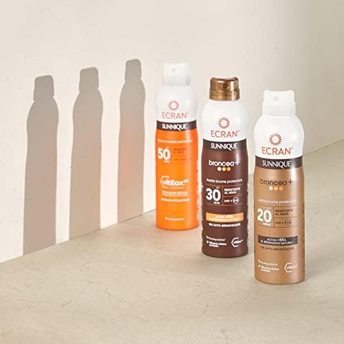 Sunnique - Bruma Protectora Solar FPS 50, Protección UVB + UVA e IR-A, Refuerza las Defensas, Protege la Piel, Hidratación 24 h, Fórmula con VitEox 80, para Toda la Familia - 250 ml