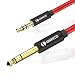 LinkinPerk 3.5mm to 6.35mm TRS Stereo Audio Cable，6.35 1/4" Male to 3.5 1/8" Male Aux Jack for iPod, Laptop,Home Theater Devices, and Amplifiers (1m/3ft)
