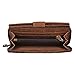 RUSTIC TOWN Genuine Leather Bifold Clutch Wallet - Card Pockets for Billfold, Cash, Coin Gift for Ladies Women
