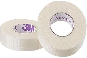 3M Durapore Silk-Like Cloth Medical Tape, 1/2 Inch x 10 Yard, White, 3M 1538-0, 1 Count