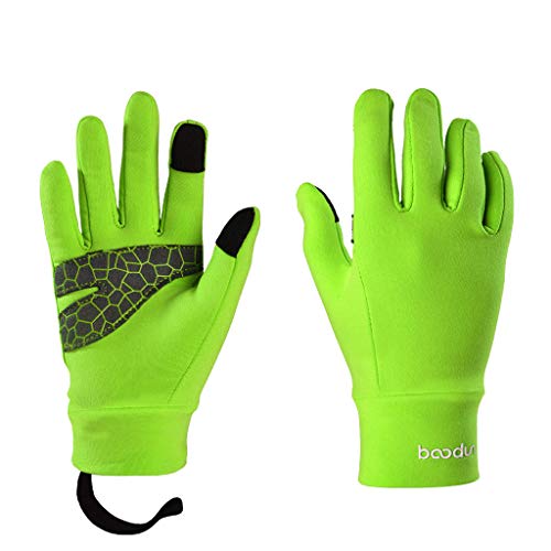 â„ï¸â„ï¸Maonet Children's Ultra Soft Comfort Breathable Thicken Ski Snowboard Hiking Camping Warm Glove (Green, L)