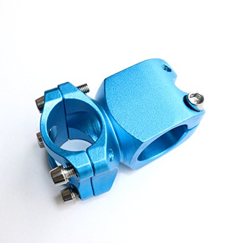 DEERU Bike Stem 25.4 × 32mm 7° Mountain Bike Stem Bicycle Handlebar Stem Suitable for BMX MTB Road Bike (Aluminum Alloy) (Blue) - Thumbnail 2