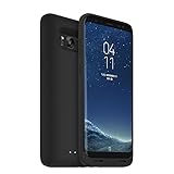 mophie Juice Pack Battery Case – Samsung Galaxy S8 Plus – 3,300 mAh Built-In Battery – Universal Wireless Charging – Black (Renewed)