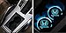 LED Car Cup Holder Lights, Car Logo Coaster with 7 Colors Changing USB Charging Mat, Luminescent Cup Pad Interior Atmosphere Lamp Decoration Light for Honda (2 PCS)