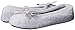 Isotoner Women's Terry Ballerina Slippers, Heather Grey, Small / 5-6 M US
