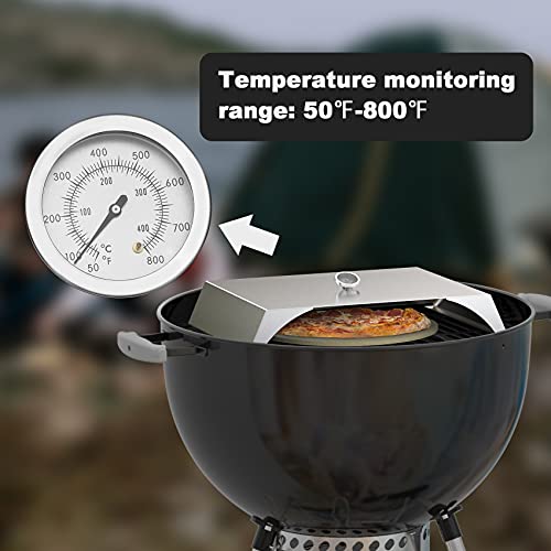 Skyflame Universal Stainless Steel Pizza Oven Kit with Stone for Most