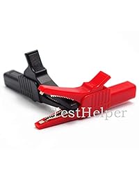 TestHelper AC262   Abrazaderas de cocodrilo, 0.157 in, enchufe tipo banana