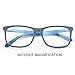 kirka Blue Light Blocking Glasses - Computer Eyewear for Deep Sleep - Digital Eye Strain Prevention (BLUE/BLUE/BLUE)