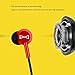 Marsno M2 Wired in Ear Headphones, Earbuds, Full Metal Earphones with Mic and Volume Control, High Definition, Noise Isolating, Deep Bass, Ergonomic Design &Crystal Clear Sound,3.5mm Jack,Red Housing