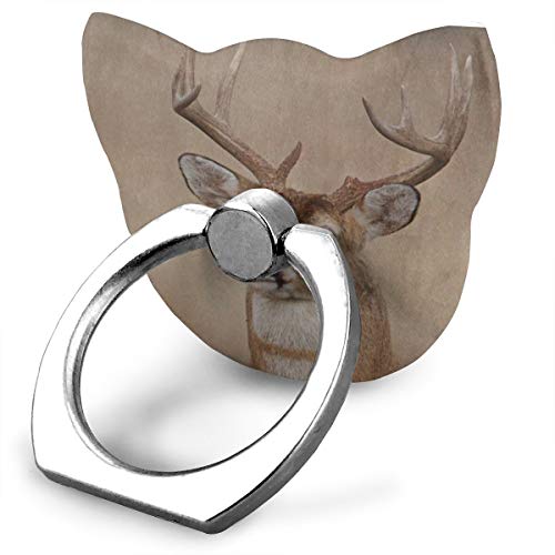 Cell Phone Holder Vintage Whitetail Buck Deer Cat Type Ring Phone Holder Adjustable 360Â° Rotation Phone Finger Holder for IPad Phone X/6/6s/7/8/8 Plus/7, Galaxy S9/S9 Plus/S8/S7 Android Smartphone