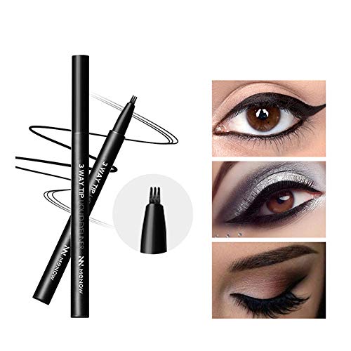 wewa98698 Waterproof Sweat Proof Eyeshadow Powder Liquid Eyeliner Primer Set Eye Makeup for Women - 4