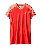 adidas Performance Girls Club Tee, Bright Red,  Small