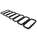 Xprite Black 7pcs ABS Front Grill Grille Inserts Compatible with 2015-2017 Jeep Renegade