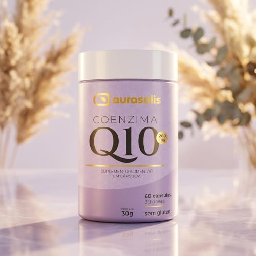 Coenzima Q10 200mg Aurasolis 60 Cápsulas Antioxidante Sem Glúten