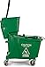 CFS 3690409 Commercial Mop Bucket With Side Press Wringer, 35 Quart Capacity, Green