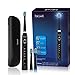 Powerful Electric Toothbrush with Travel Case Includes 5 Modes and 2 Minute Smart Timer Waterproof Sonic Toothbrush can be Used for Shower 3 Replacement Heads Including Black by Fairywill