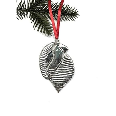 North Carolina Scotch Bonnet Ornament for Christmas Tree - Metal NC State Seashell - Beach Lover Gift Ideas 41KBy3kCVTL