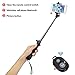 Selfie Stick, Premium Quality Bluetooth version by deqiyaosheng. All-in-one Aluminium Monopod for all iPhones Lightweight and Portable. Foldable Secure Mount (Blue)